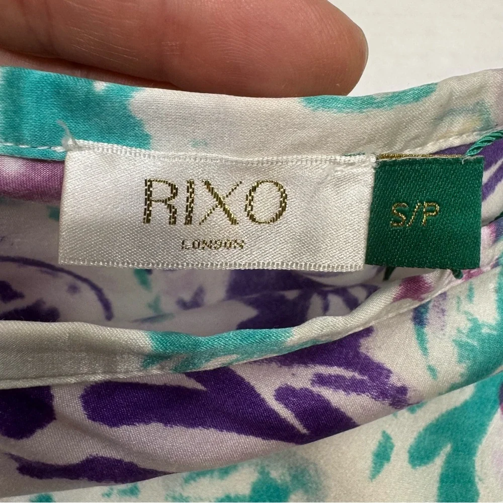 Rixo Kelly Floral Midi Skirt Size S Silk Blend A-Line Fairy Romantic Preppy - Picture 5 of 10